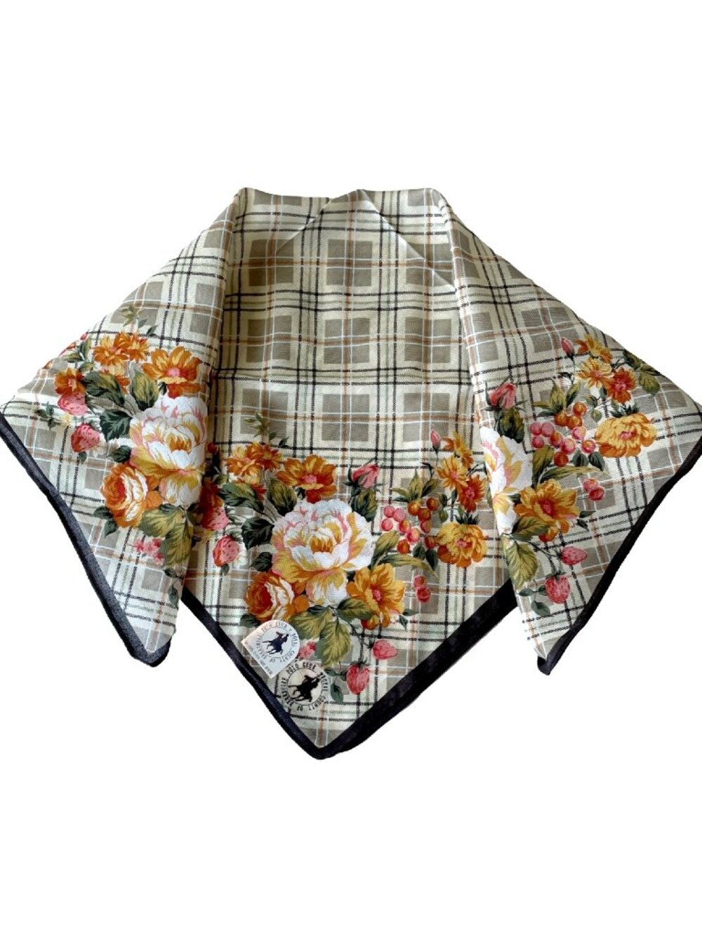 NWT Royal County of Berkshire Polo Club Floral Cotton Handkerchief Scarf